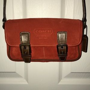 Coach Suede Crossbody Mini Bag